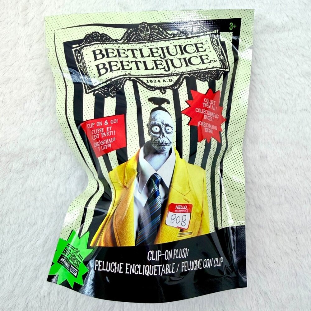 Beetlejuice 2 Movie 2024 Clip-On Plush Mini Figure Blind Bag